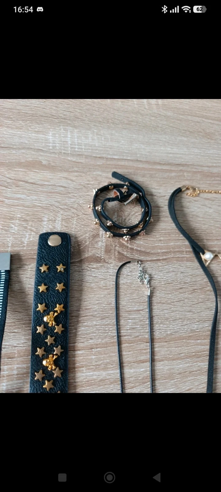 Lote de joyas fantasía mujer 6 piezas – Collares y pulseras negro y dorado – photo 5